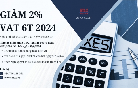 Nghị định số 94/2023/NĐ-CP ngày 28/12/2023 của Chính phủ - Chính thức giảm 2% thuế giá trị gia tăng 6 tháng đầu năm 2024